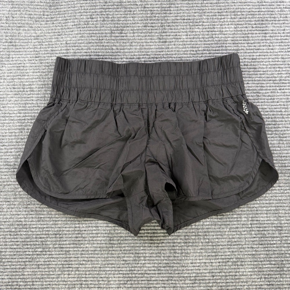 Free People Movement The Way Home Shorts Womens Large Black High Waisted Running